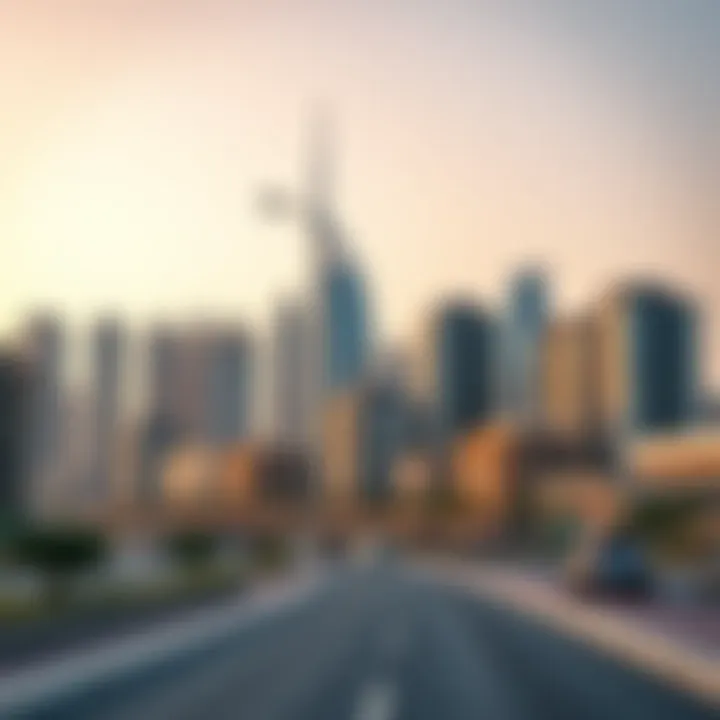 Ajman Urban Skyline Urban skyline of Ajman showcasing modern architecture