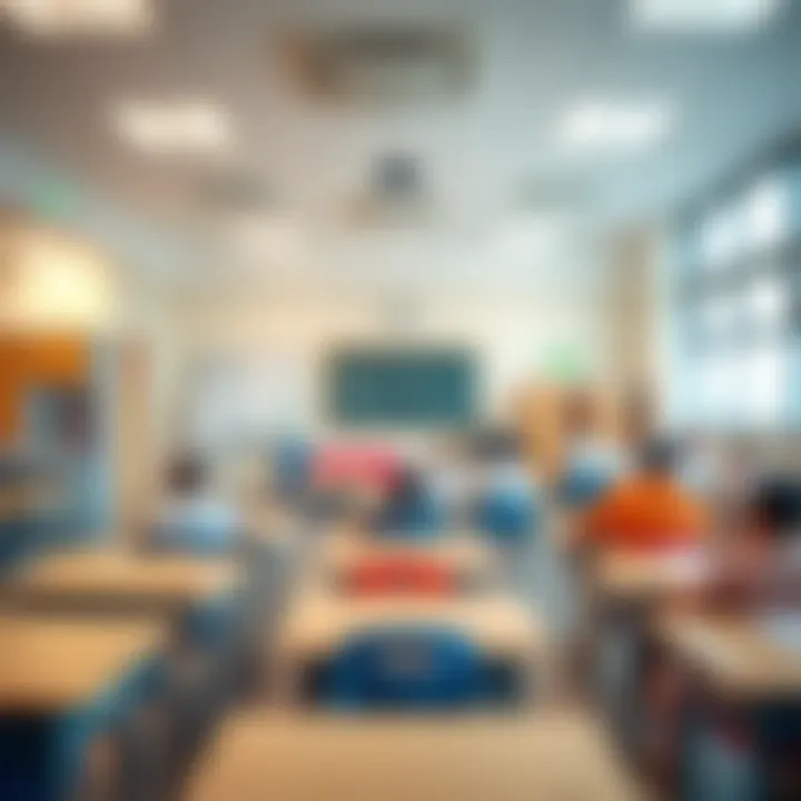 Classroom environment in an Al Barsha school