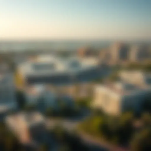 Aerial view of Al Barsha schools