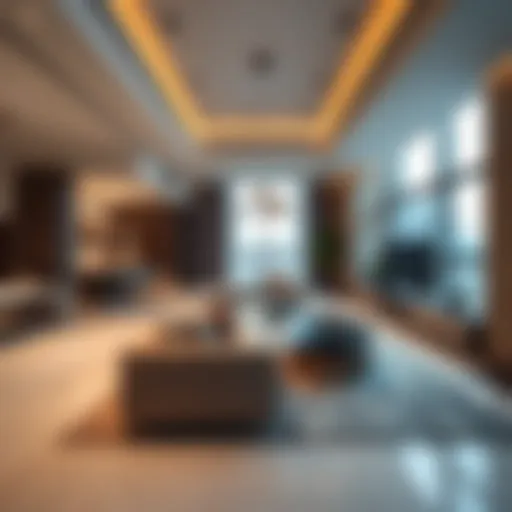 Luxurious interior of Al Ghadeer Hotel Apartment showcasing modern design