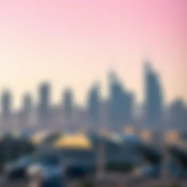 Dubai Skyline Highlighting Al Habtoor Landmarks Skyline of Dubai featuring Al Habtoor's landmark structures