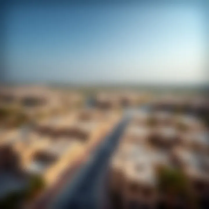 Aerial view of Al Hamra community