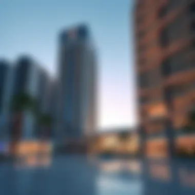 Stunning exterior view of Al Reef Tower 1 showcasing its modern architectural design