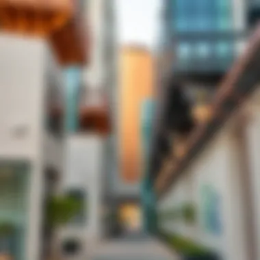 Architectural Features of Al Serkal Avenue Architectural elements of Al Serkal Avenue