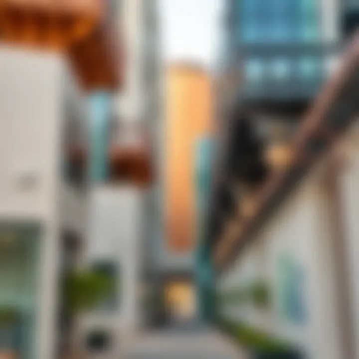 Architectural Features of Al Serkal Avenue Architectural elements of Al Serkal Avenue