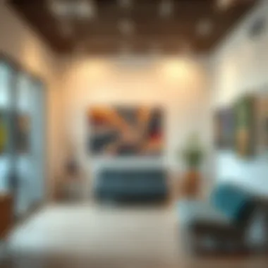 Inside a Leading Art Gallery on Al Serkal Avenue Interior of a contemporary art gallery