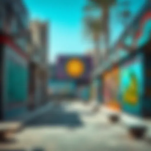 Street Art Showcase in Al Serkal Avenue Vibrant street art in Al Serkal Avenue