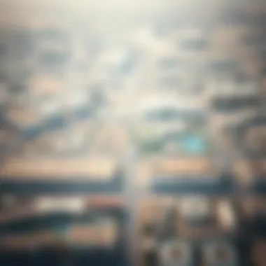 Aerial Perspective of Al Zorah's Urban Landscape Aerial view of Al Zorah development showcasing urban planning