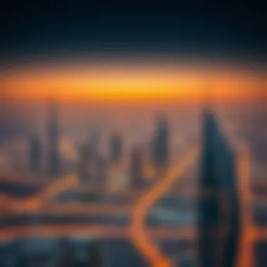 Aerial view showcasing the Aldar Project's integration with Dubai's skyline