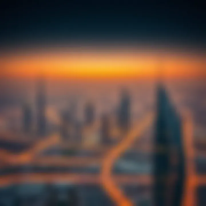 Aerial view showcasing the Aldar Project's integration with Dubai's skyline