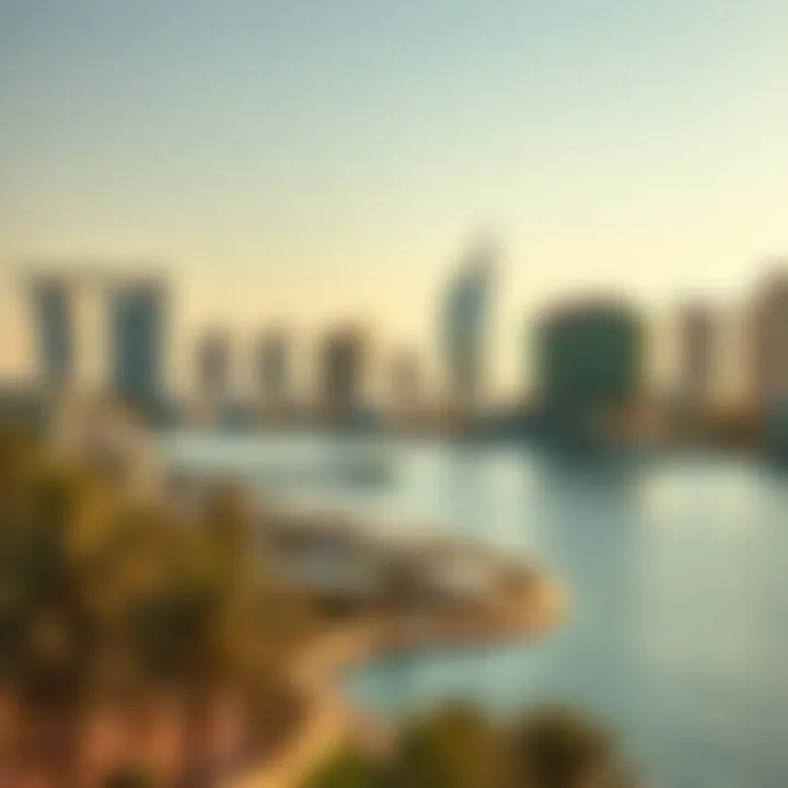 Breathtaking skyline of Aldar Yas Island showcasing modern architecture