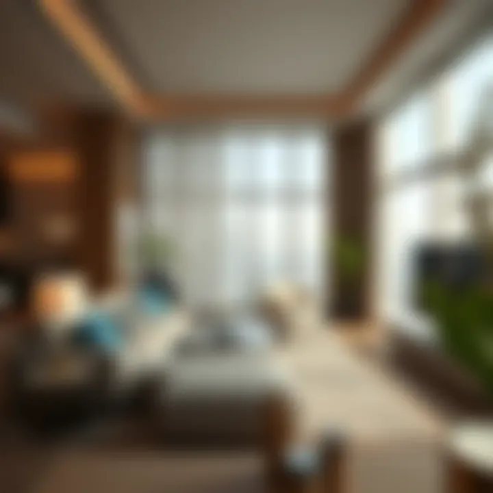 Interior design showcasing modern amenities in Ambition Tower