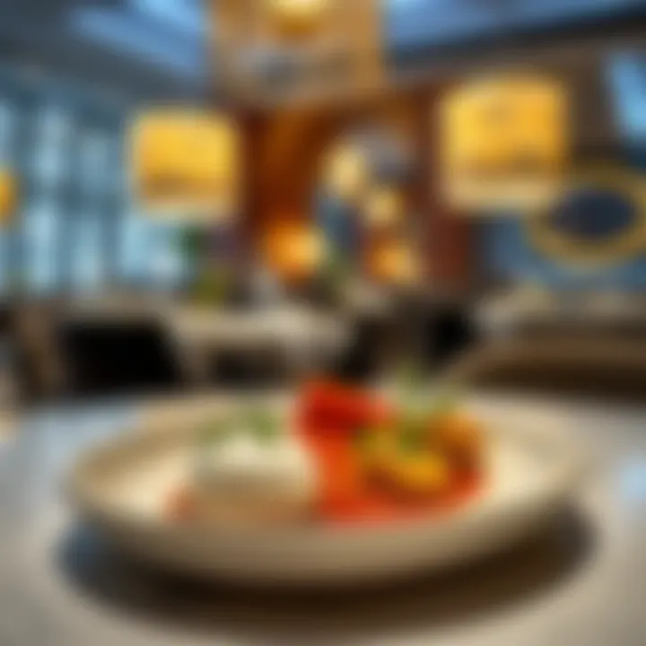 Culinary Artistry Artfully presented gourmet dish at a fine dining establishment