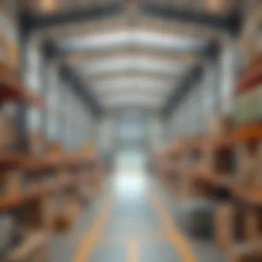 Modern warehouse interior highlighting logistical efficiency