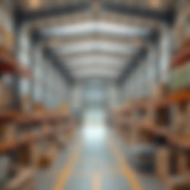 Modern warehouse interior highlighting logistical efficiency
