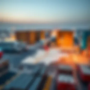 Map indicating strategic location advantages in Al Quoz