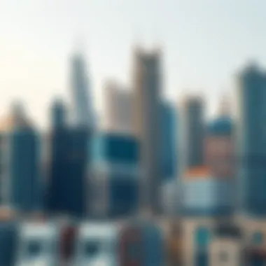 Dubai skyline showcasing various apartment styles