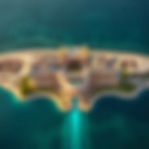 Aerial view of Atlantis, The Palm showcasing its unique architecture