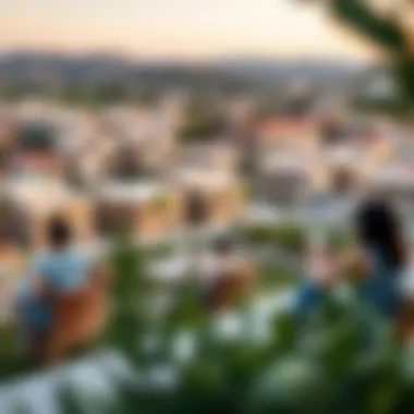 Panoramic view of Aveline JVC community