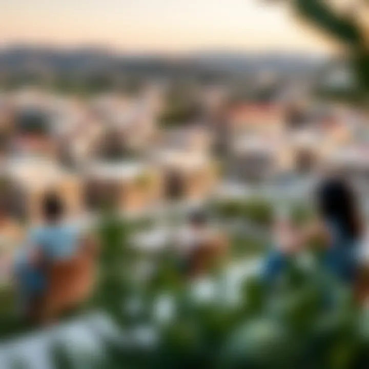 Panoramic view of Aveline JVC community