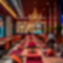 A cozy dining setting at Barsha Mall showcasing elegant table arrangements