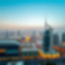 A panoramic view of Abu Dhabi's skyline showcasing modern architecture