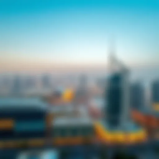 Modern Architectural Marvels in Abu Dhabi A panoramic view of Abu Dhabi's skyline showcasing modern architecture