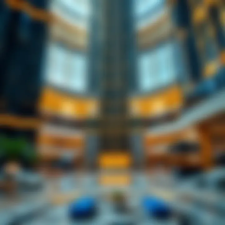 Interior view showcasing luxurious lobby design