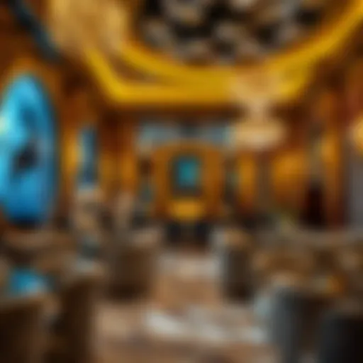 Luxurious interior of Cavalli Club showcasing opulent design and decor