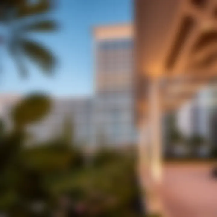 Aesthetic architectural exterior of Central Hotel Suites in Dubai