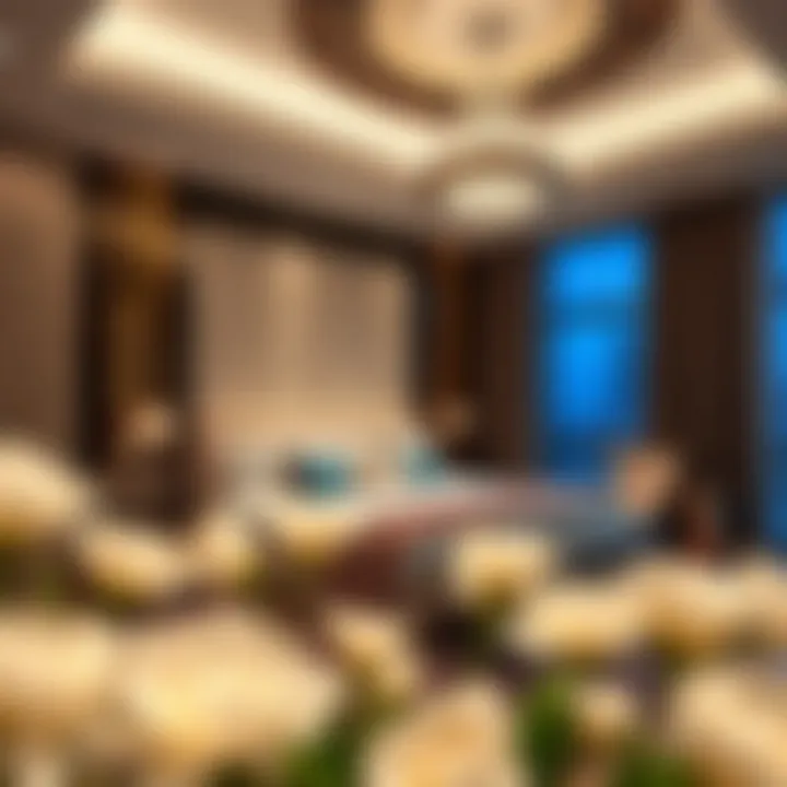 View of the opulent bedroom in Central Hotel Suites