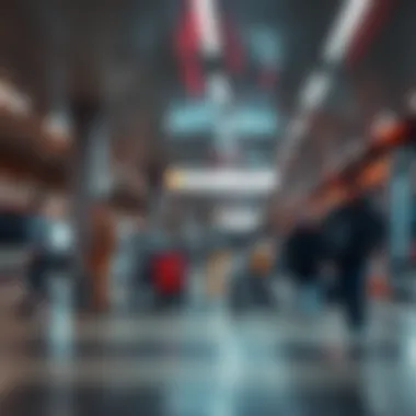 People using the station's facilities