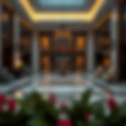 Luxurious lobby of Citadines Metro Central Hotel Apartments