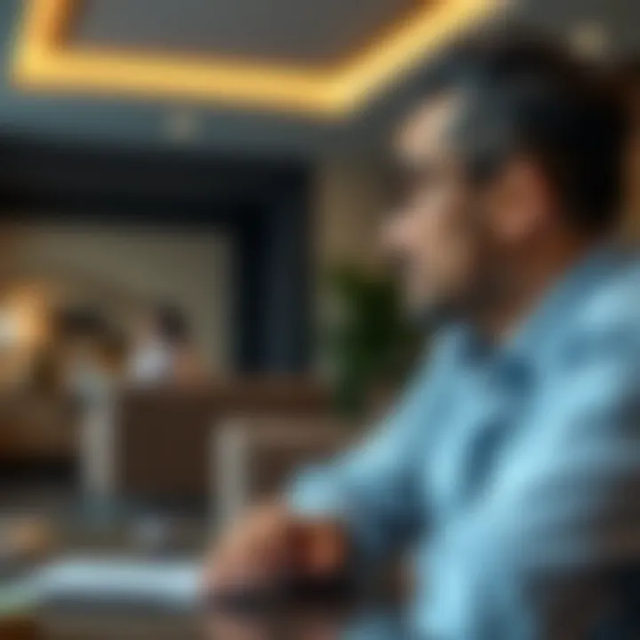 Client engagement during a property consultation