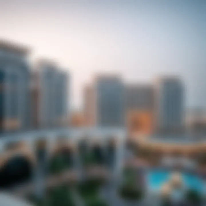 Architectural Elegance of Al Rayyan Complex Panoramic view of Al Rayyan Complex showcasing its architectural design