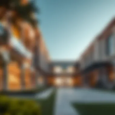 Extravagant campus architecture exemplifying luxury education