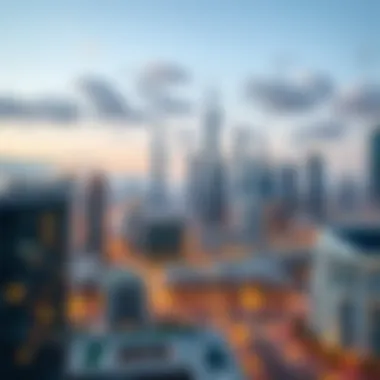 A panoramic view of Dubai's skyline showcasing modern apartments