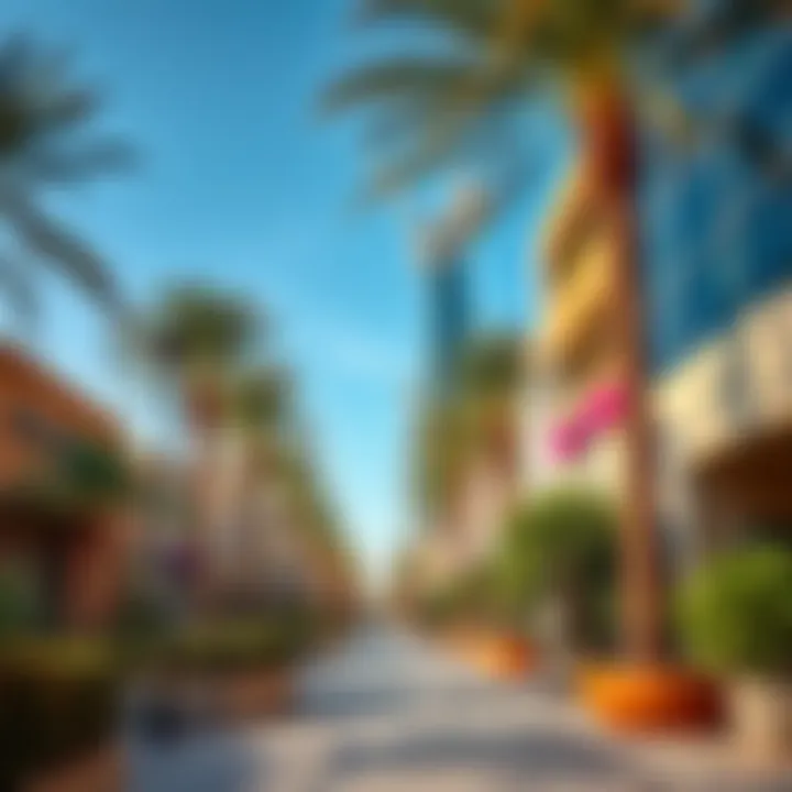 Local amenities including parks and shopping areas in Al Qusais