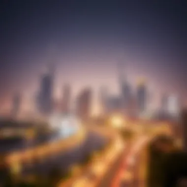 A scenic view of Dubai's skyline showcasing modern architecture and lifestyle