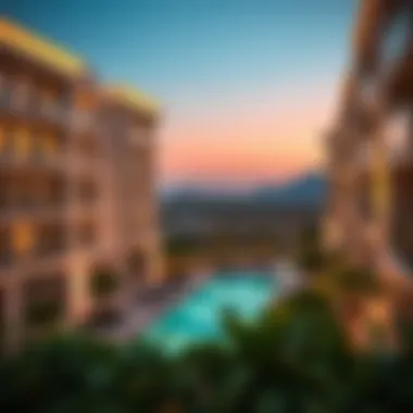 High-end apartments in Damac Hills with scenic views