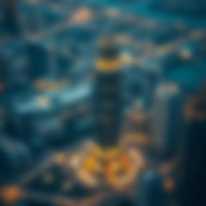 Daman Tower Location in the Heart of Dubai Aerial view showcasing Daman Tower's prime location