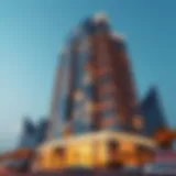 Daman Tower's stunning architectural facade