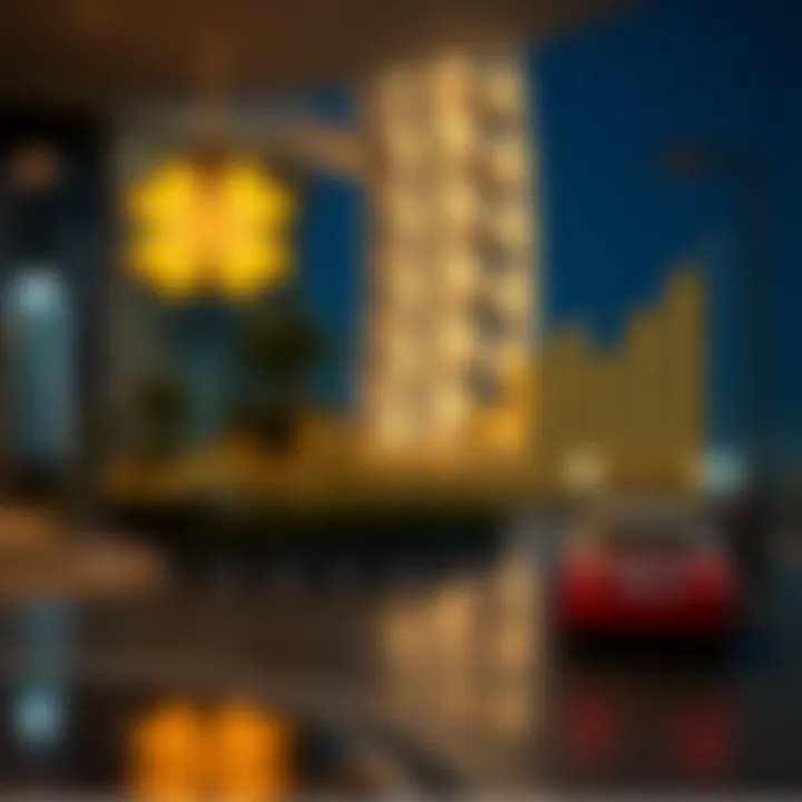 Graph showcasing trends in Dubai real estate transaction fees