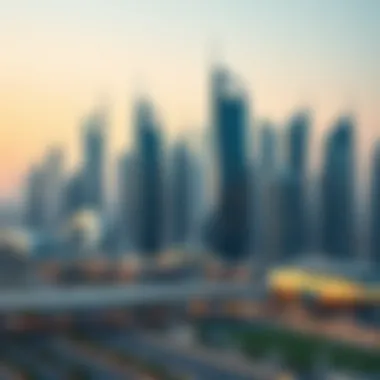 Futuristic Skyline of Dubai A futuristic skyline of Dubai showcasing advanced architecture