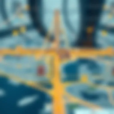 Infrastructure Development Map of Dubai A conceptual map highlighting infrastructure projects in Dubai