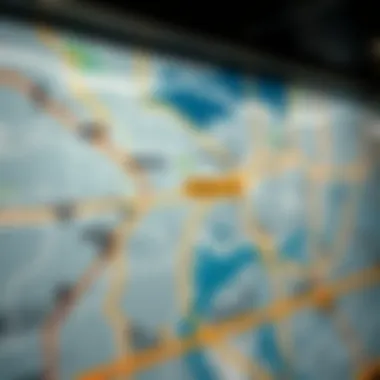 Map showcasing Dubai's transportation network including the Freezone Metro