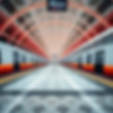 Architectural marvel of a Dubai Metro station