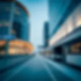 Dubai Metro station exterior showcasing modern architecture
