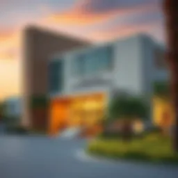 Exterior view of a modern educational facility