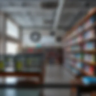 School library filled with diverse educational materials